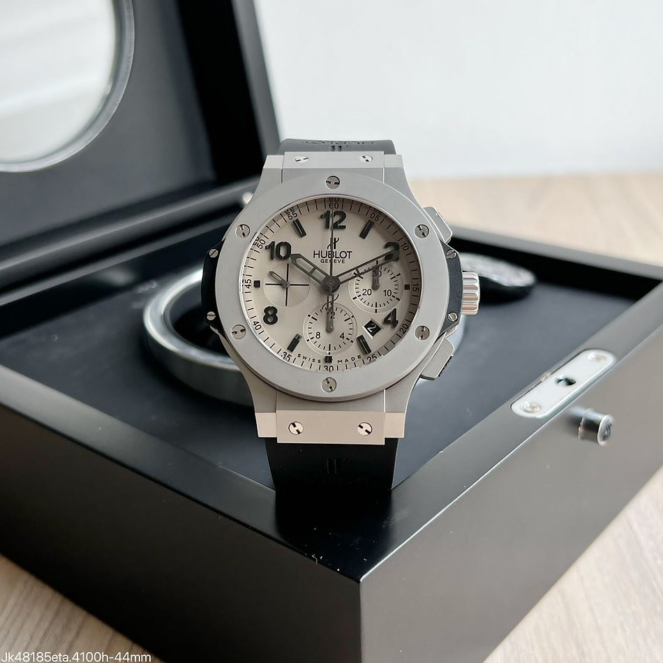  SUPER CLONE MÁQUINA ETA - HUBLOT BIG BANG 44MM CINZA