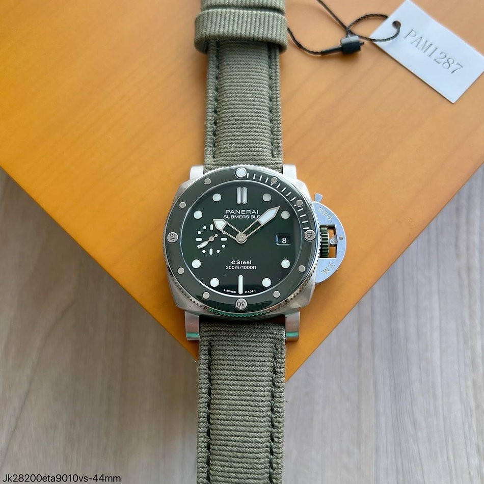  SUPER CLONE MÁQUINA ETA - PANERAI SUBMERSIBLE GRIGIO ROCCIA ESTEEL VERDE 44MM